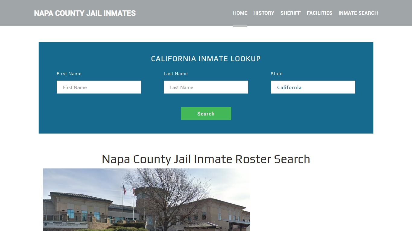 Napa County Jail Inmate Roster Lookup, Napa, CA